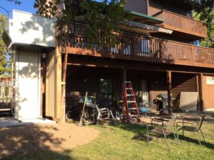 Hercules II 149" tall wheelchair lift installed.