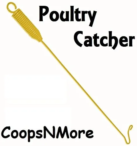 A Poultry Catcher is a handle and hook used by workers with mobility or arm impairments to catch the leg of fast-moving birds.