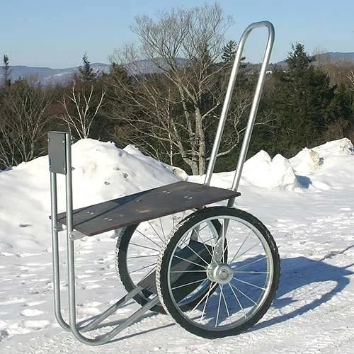Persons with mobility and arm or hand disabilities will find this firewood cart very helpful to move firewood.