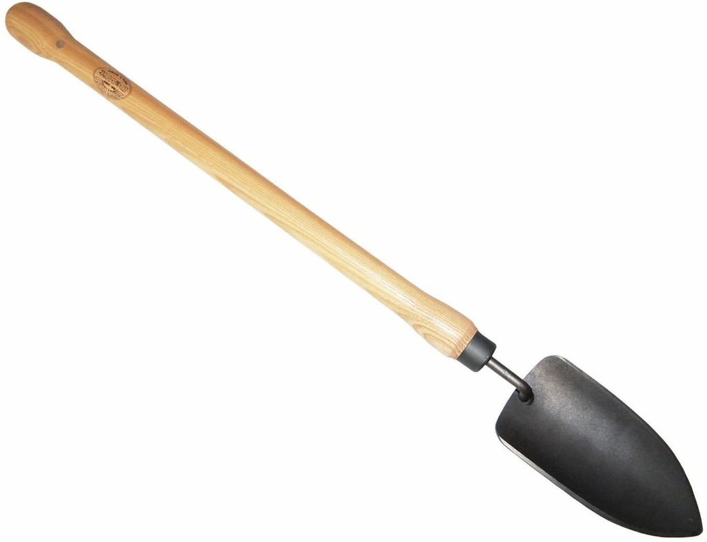Gardeners using wheelchairs will appreciate the usefulness of this long handled trowel.