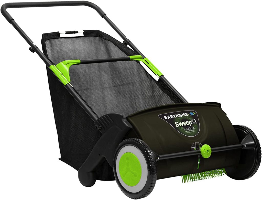 Collect leaves, grass clippings and small yard debris with a lawn sweeper in spite of leg, arm or back impairments.
