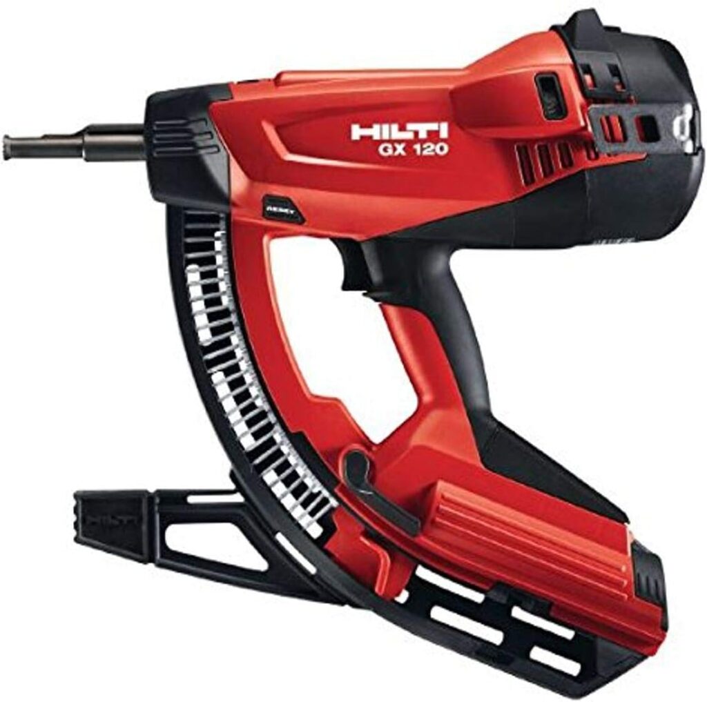 Concrete Nail Guns typically require hoses to power the nailing. Use an automatic gun to save energy.