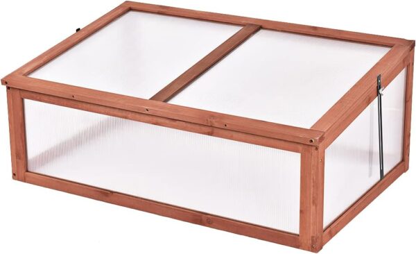 Portable cold frame.