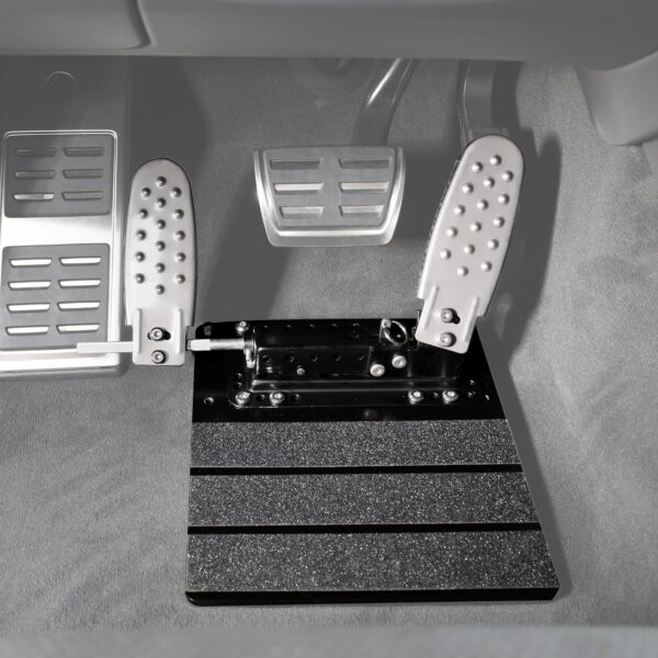 Left foot accelerator pad hookup to an accelerator in a vehicle for someone who can only use their left leg.