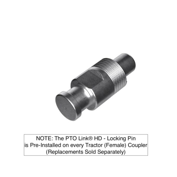 A silver locking pin.