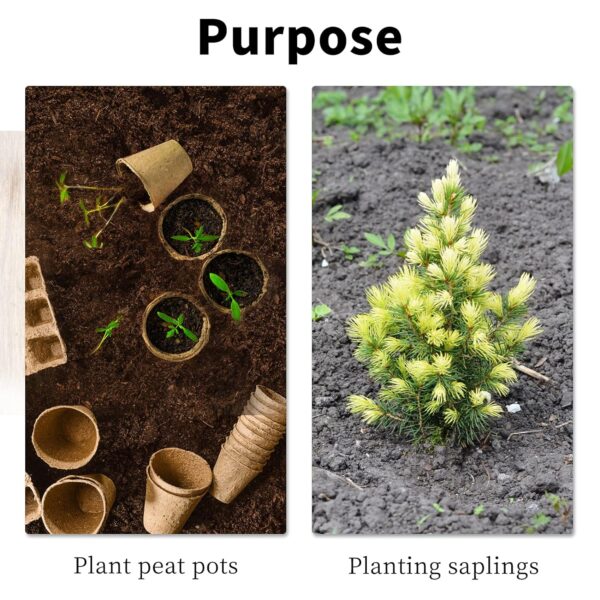 Purpose is for people to dig hole in order to plant.