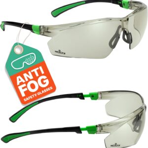 Indoor/Outdoor UV protection Safety Glasses that are anti fog.