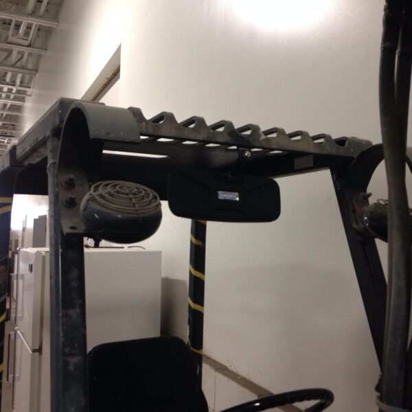 Universal rear or side view mirror for forklifts