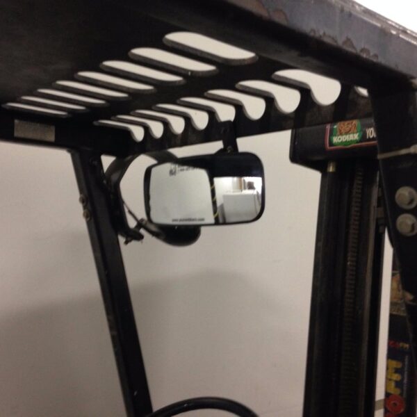 Universal rear or side view mirror for forklifts