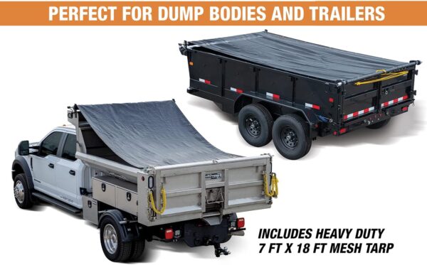 Semi-Automatic Tarp System for Dump Trucks, Trailers, & Landscaping