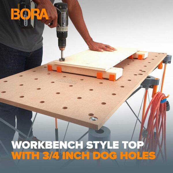 Bora Centipede Strut 24"x48" Work Table  With Wood Top