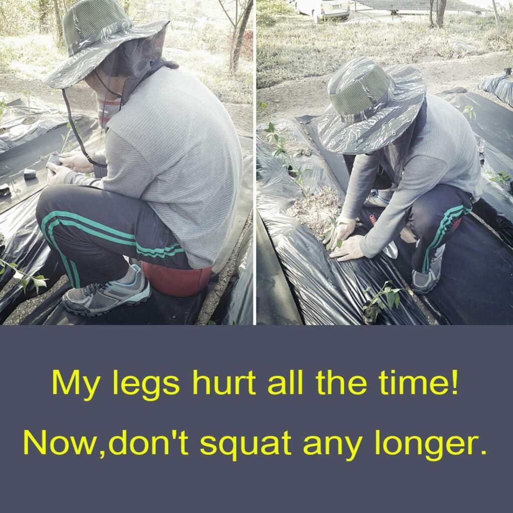 Gardening stools allow gardeners and farmers with back or lower extremity impairments to complete low-profile tasks from a comfortable sitting position