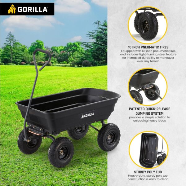 Poly Dump Pull Cart