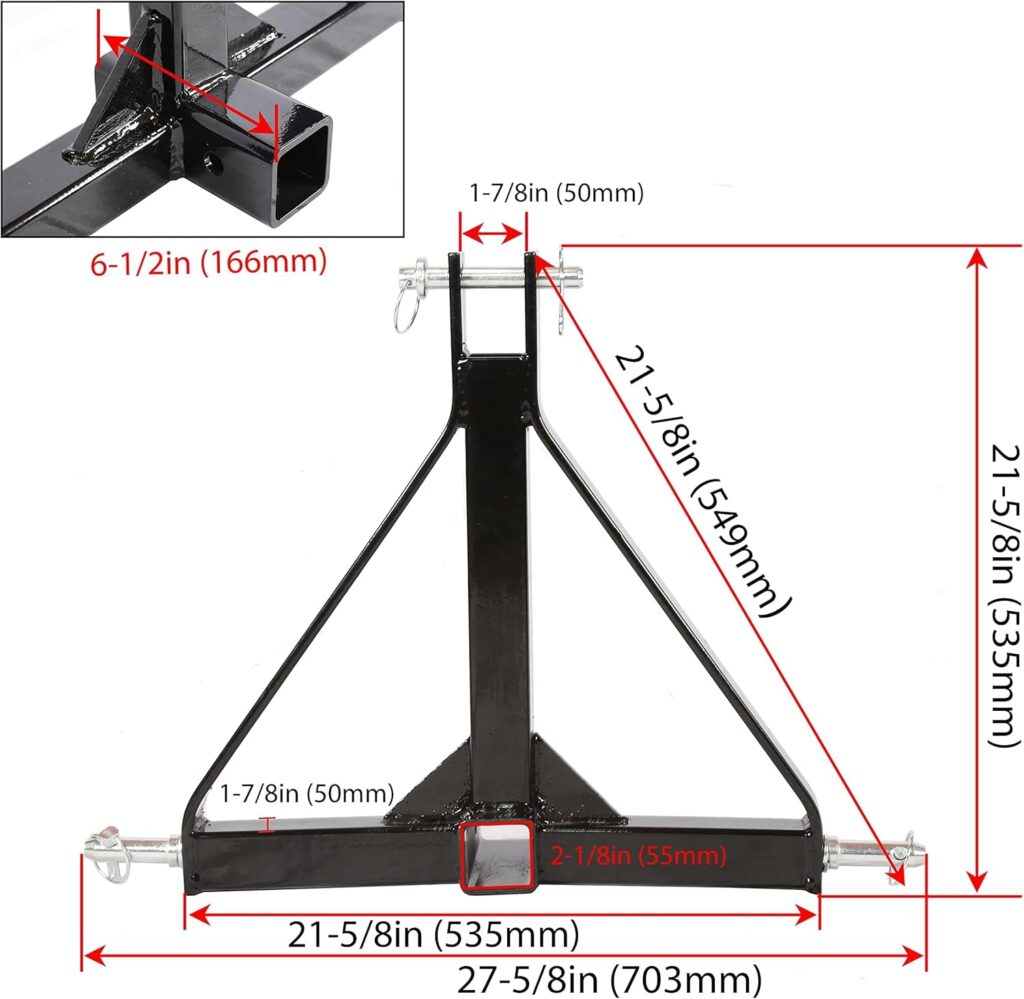 Workers with Leg and mobility impairments - never leave the driver seat to move trailers around the farm, landscape or construction site, yard, marina or truck yard. Use a Tractor Ball Hitch System!
