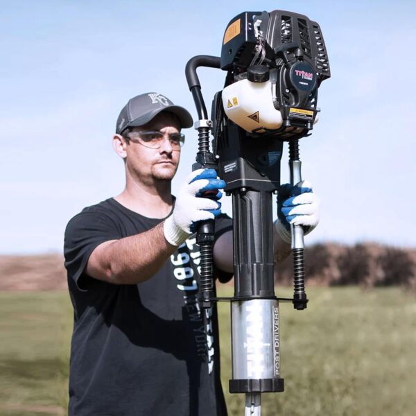 Heavy Duty Commercial Gas Powered Fence Post Hole Digger Post Driver Pole Pounder