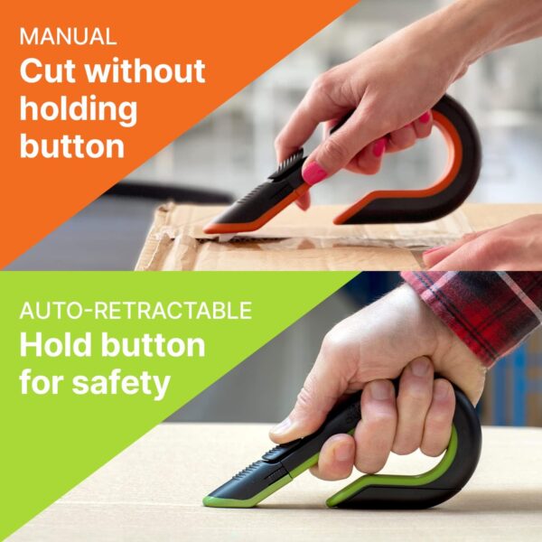 Safety Ergonomic Box Cutter - Manual
