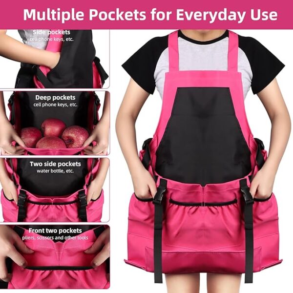 Harvesting Pouch Bag has multiple pockets for everyday use such as side pockets, deep pockets, two side pockets, and front two pockets.