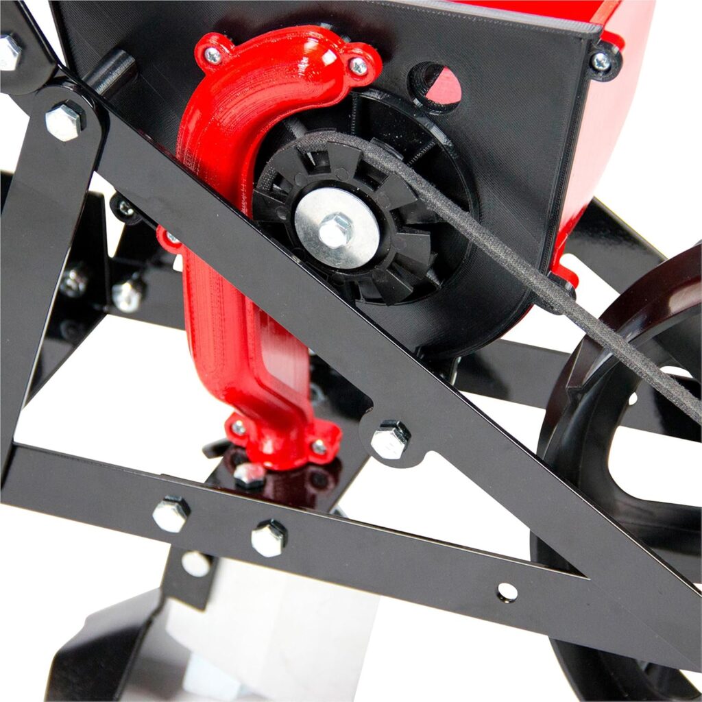 Workers with back, knee and hand injuries can plant many kinds of seeds easily using this planter.