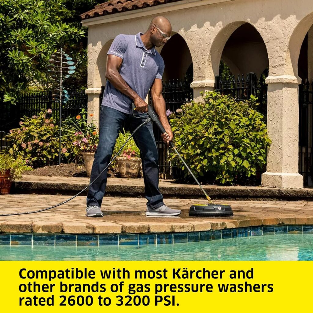 Pressure Washer Surface Cleaners replace scrubbing and climbing for workers with limited range of motion, strength or mobility.