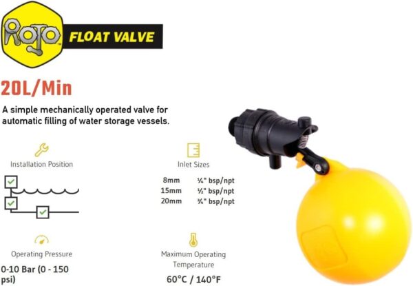 Water Tank Float Valve - Image 5