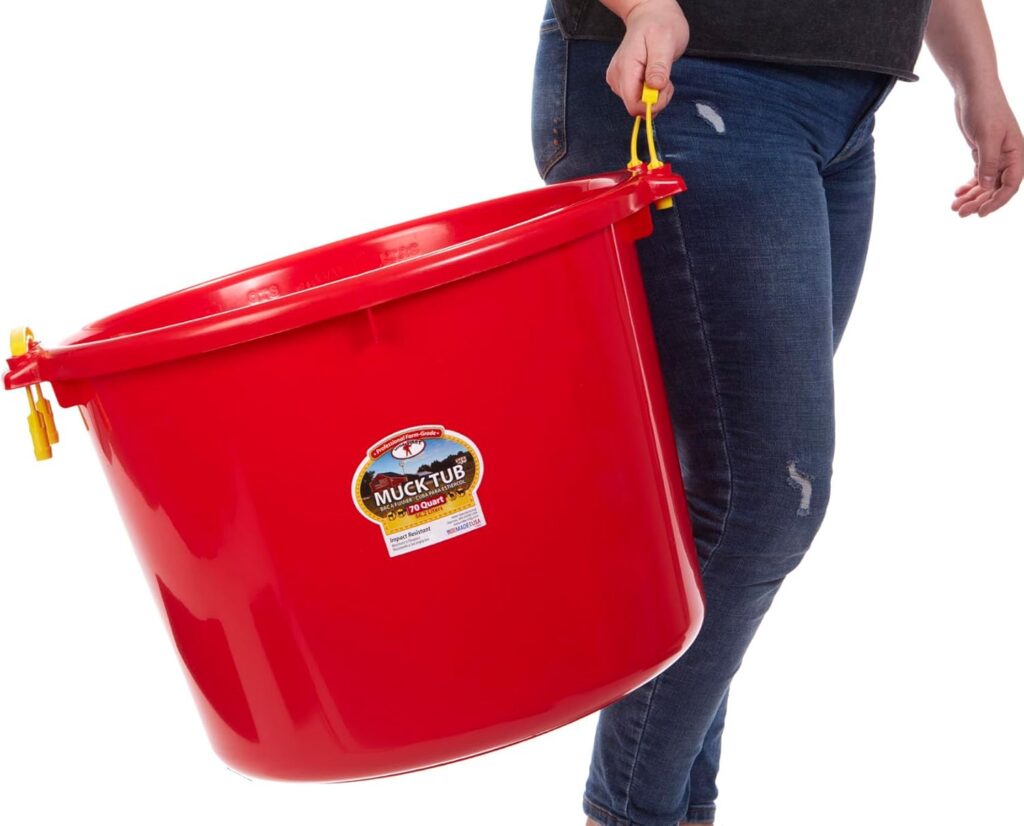 Muck bucket can be used with the muck cart! A multipurpose muck cart has a unique design to help perform common chores around the farm and home.