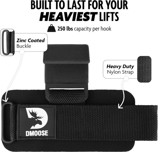 Lifting Rod Hooks Heavy Duty Wrist Wraps