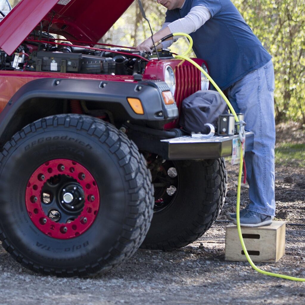 Air compressors produce compressed air which provides power to the worker with limited range of motion and strength.