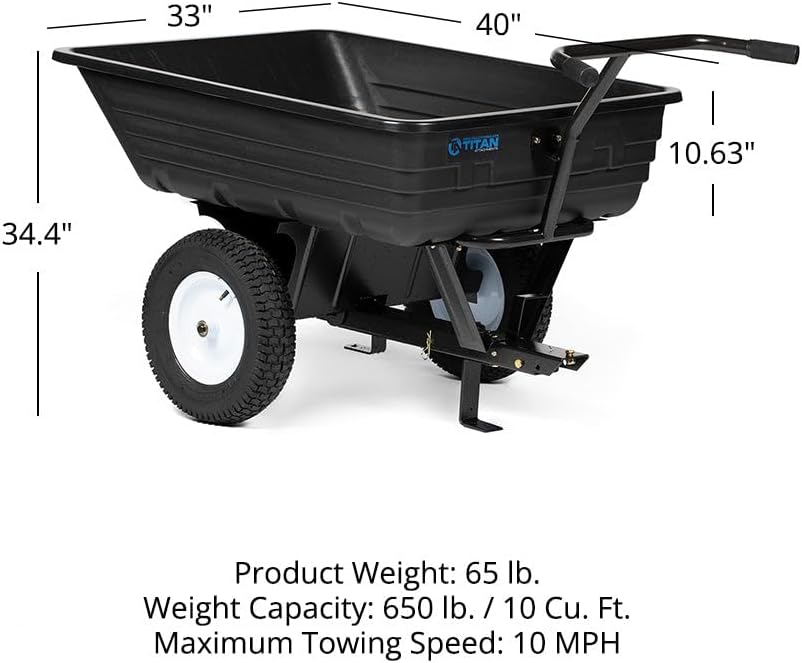Wagons and carts will allow workers to carry heavy loads around the farm, yard or worksite without straining their back and shoulders while lifting them up into the bed of a pickup truck or ATV.