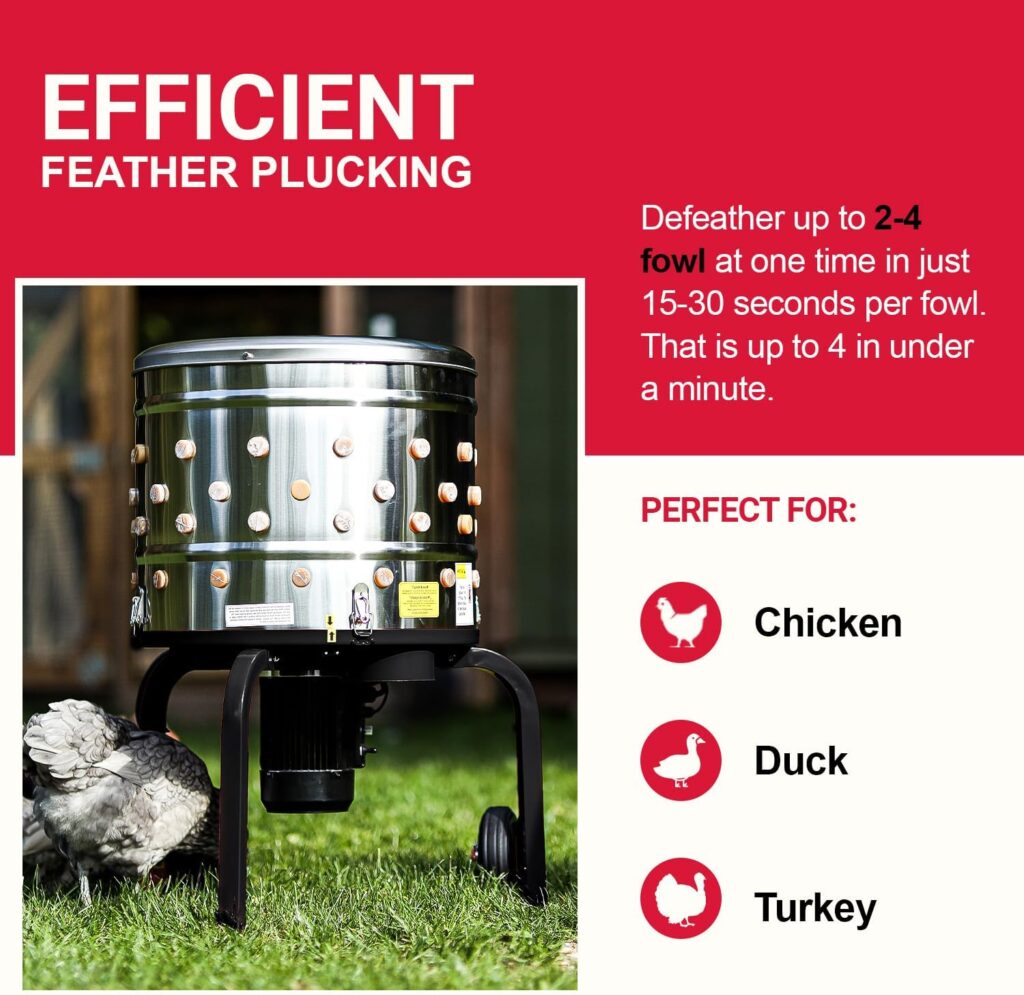 Trying to remove feathers from poultry is especially difficult for those with hand, arm, shoulder, and arthritis disabilities.