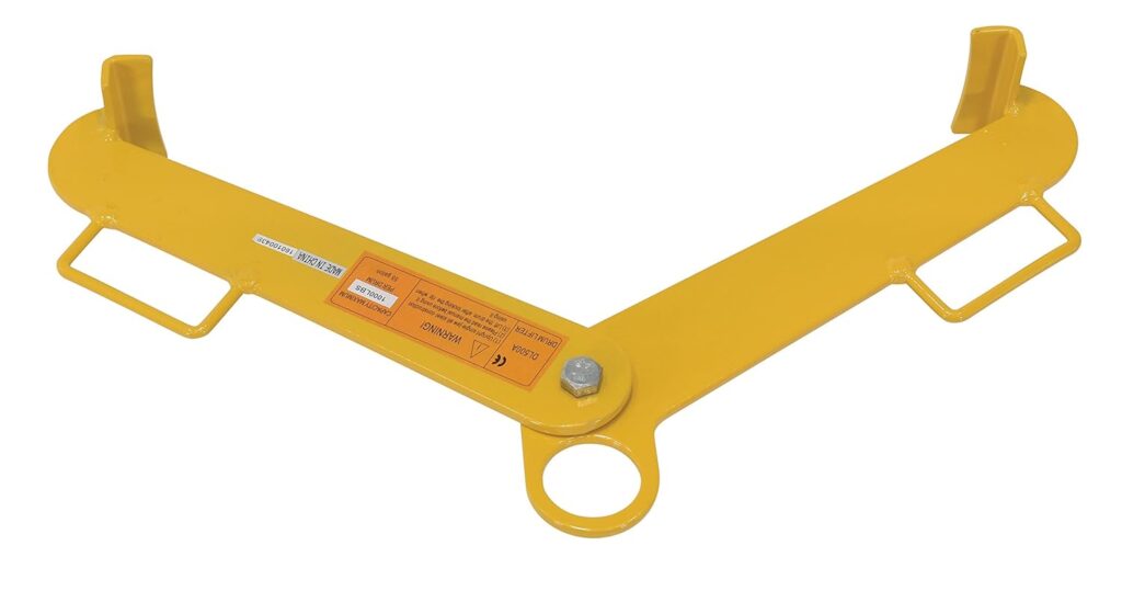 Forklift Mounted Drum Grippers are used by workers with leg amputations or other mobility impairments to move steel barrels without leaving the forklift seat.