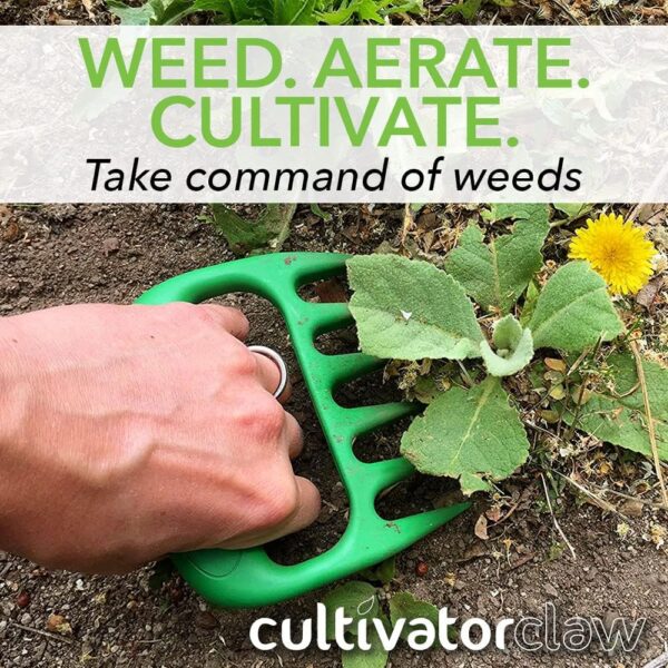 Hand Rake Cultivator- Weeder - Manual Weeding, Aerating, Cultivating