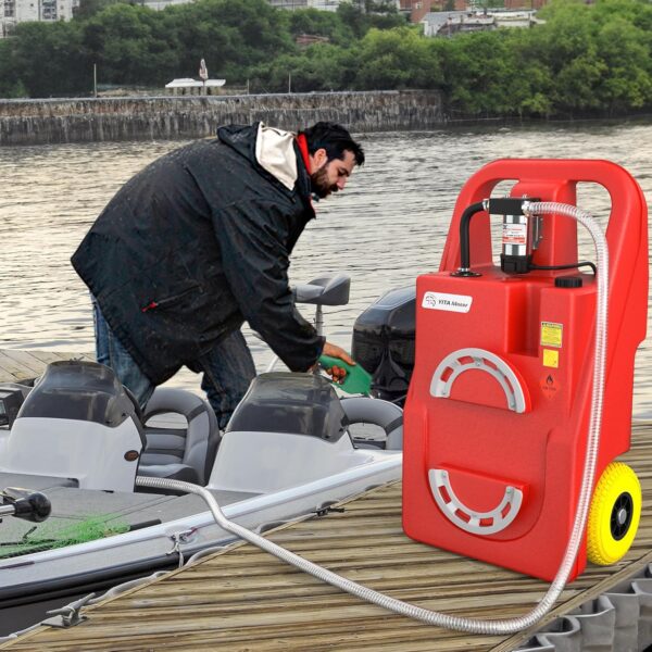 32 Gallon Portable Fuel Tank With 12V fuel transfer pump