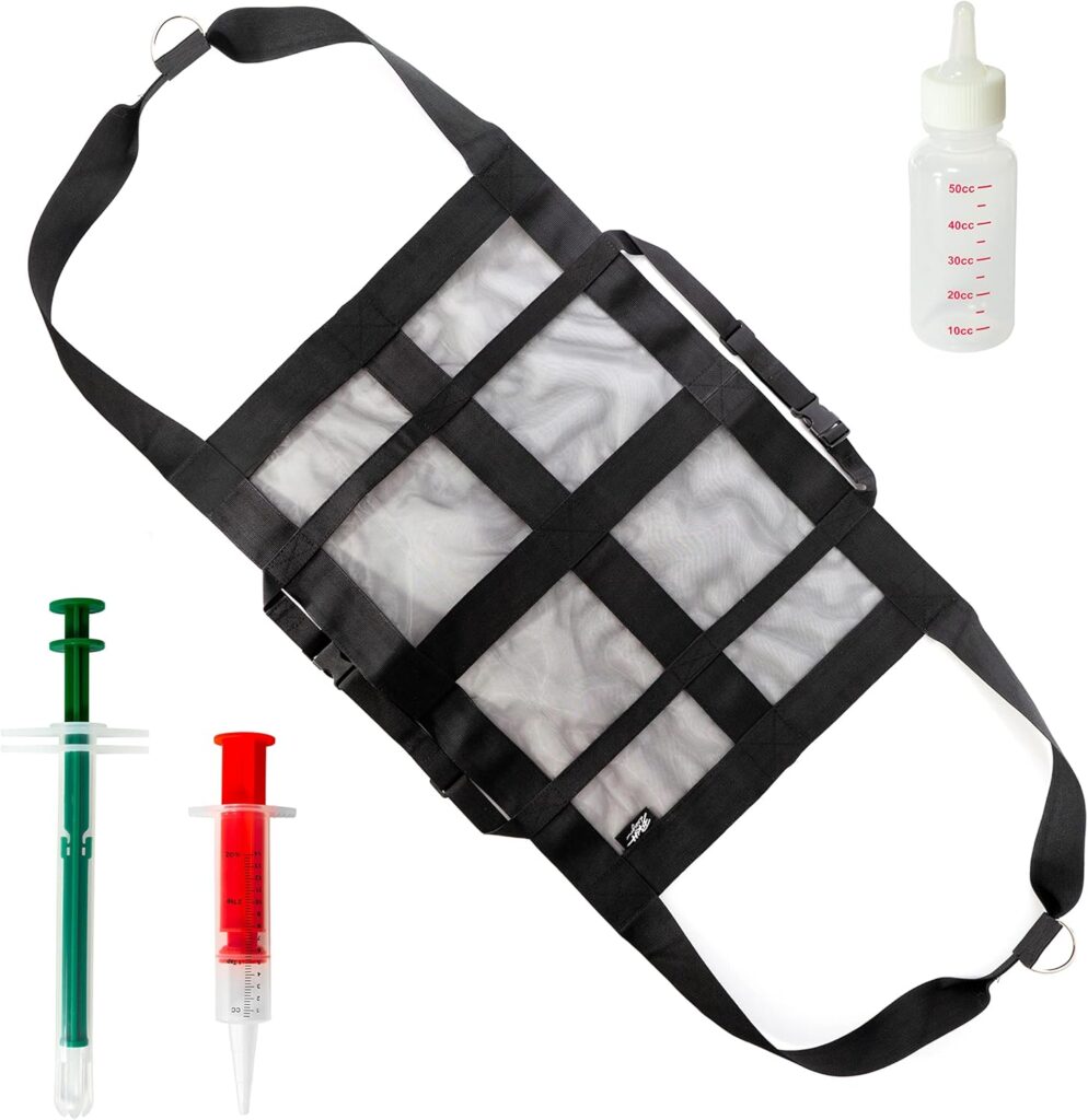 A sling could be used to move small livestock.