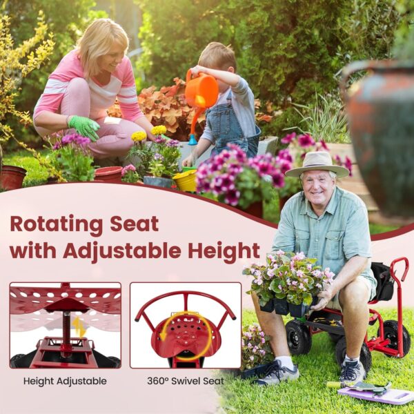 Deluxe Rolling Work Seat - Image 4
