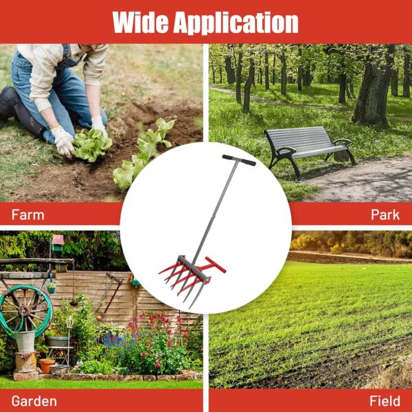Broad Fork Tool Cultivator Tiller Manual Hand Tiller - Image 6