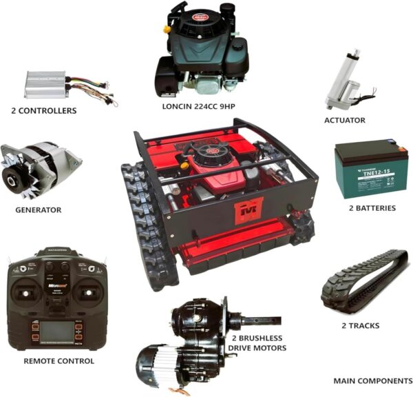 Remote Control Lawn Mower/Snowplow