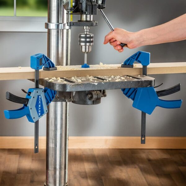 6” Spring Loaded One-Handed Bar Clamps Single-Finger Release Trigger Clamp