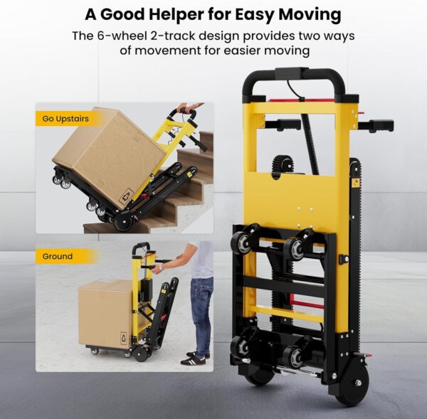 Powered Stair Climbing Hand Truck Cart Dolly - Image 4