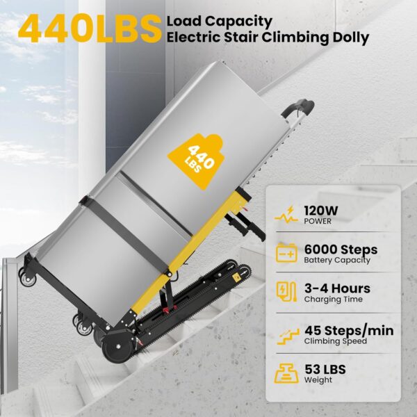 Powered Stair Climbing Hand Truck Cart Dolly