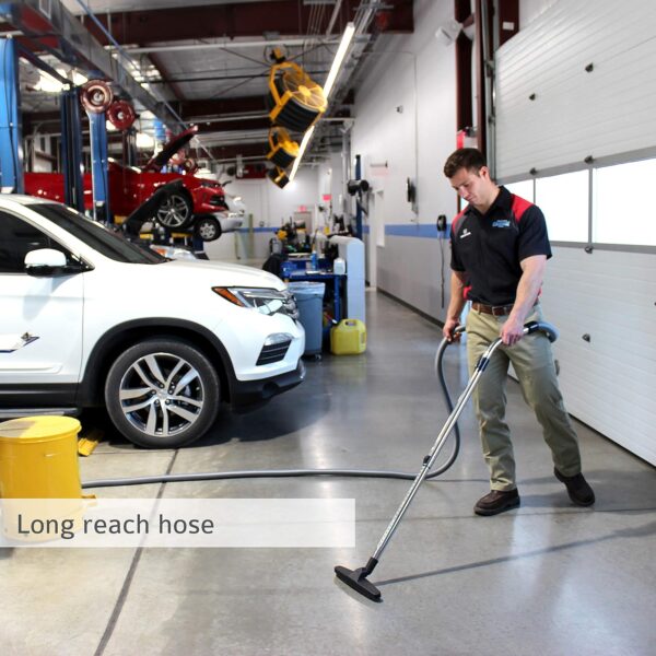 Wall Mounted Garage and Car Vacuum with 50 ft. Hose and Tools.