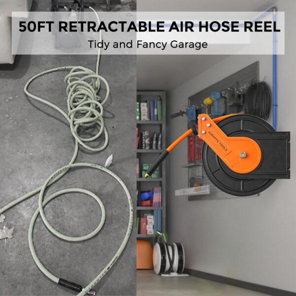 Metal Air Compressor Hose Reel