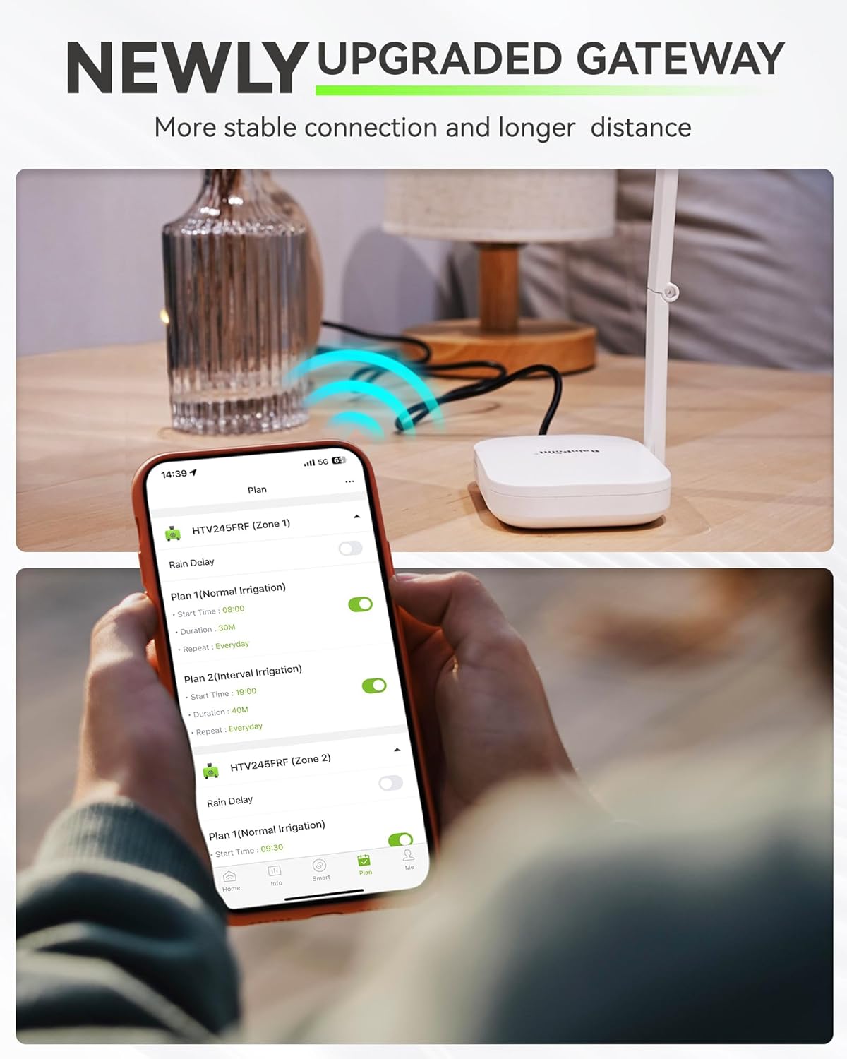 Wi-Fi Sprinkler Timer Programmable Water Timer Hose Faucet Timer - Image 2