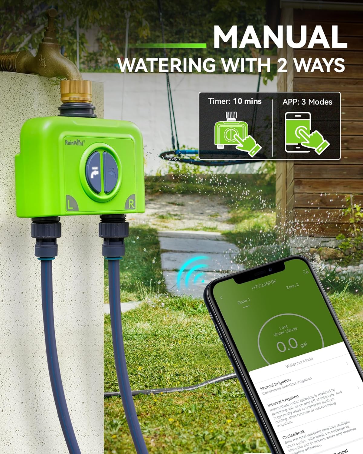 Wi-Fi Sprinkler Timer Programmable Water Timer Hose Faucet Timer - Image 6