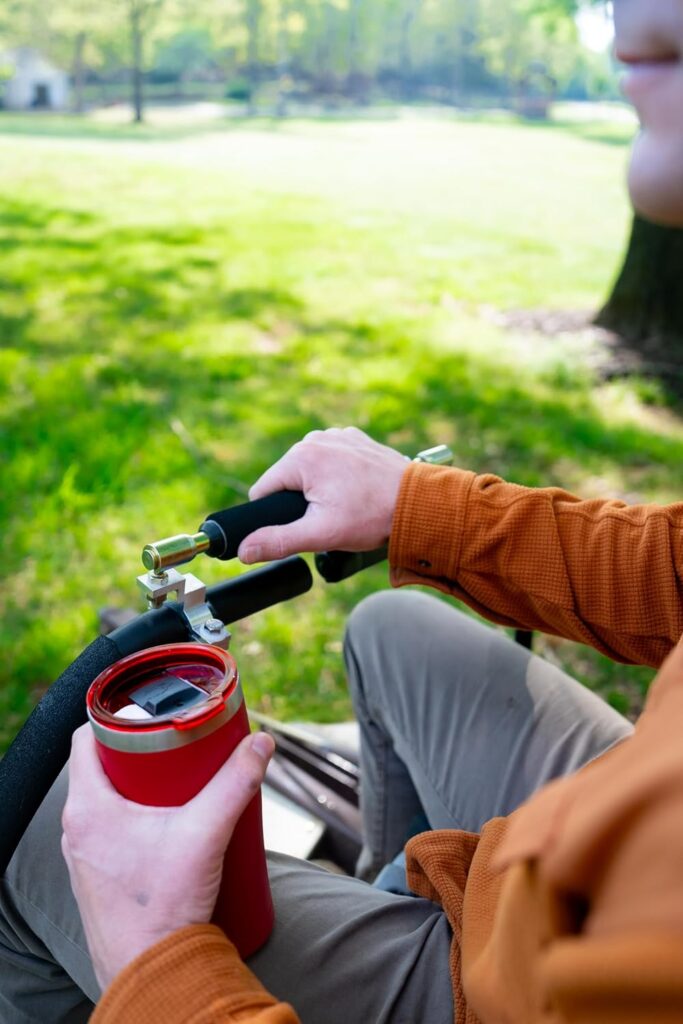 Drive that ZTR mower with one hand!