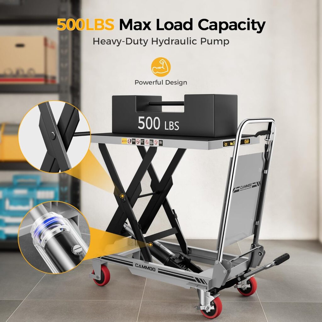 Lift Table Carts help workers struggling to lift loads by raising and lowering heavy objects and easily moving them from place to place around the workshop.