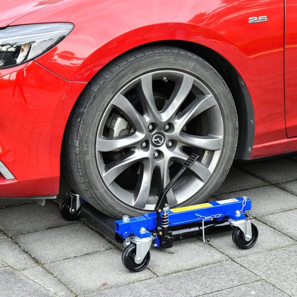 Hydraulic Wheel Dolly Tire Jack with Ratcheting Foot Pedal - Image 3