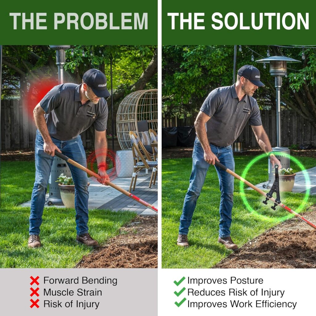 A worker using a Universal Tool Extension Handle Attachment will benefit from less back pain while using a variety of tools.  &nbsp;  &nbsp;