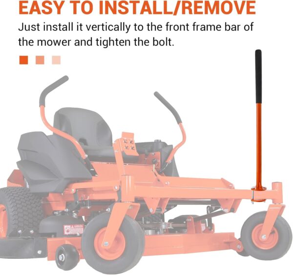 Mowers Mount Assist Handle Grab Bar and Hand Control Conversion Bar for Pedals - Image 5