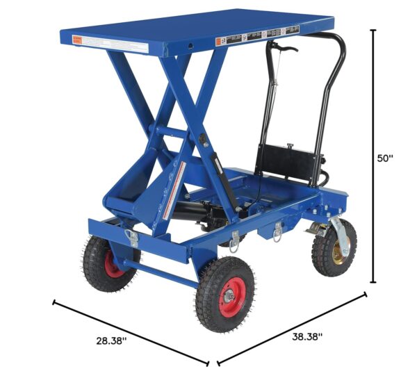 Rough Terrain Lift Table Cart - Image 4