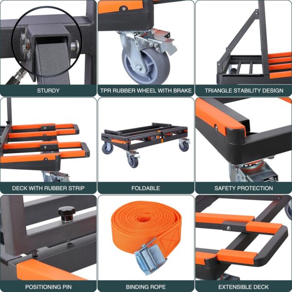 Folding Drywall Cart Heavy Duty - Image 4